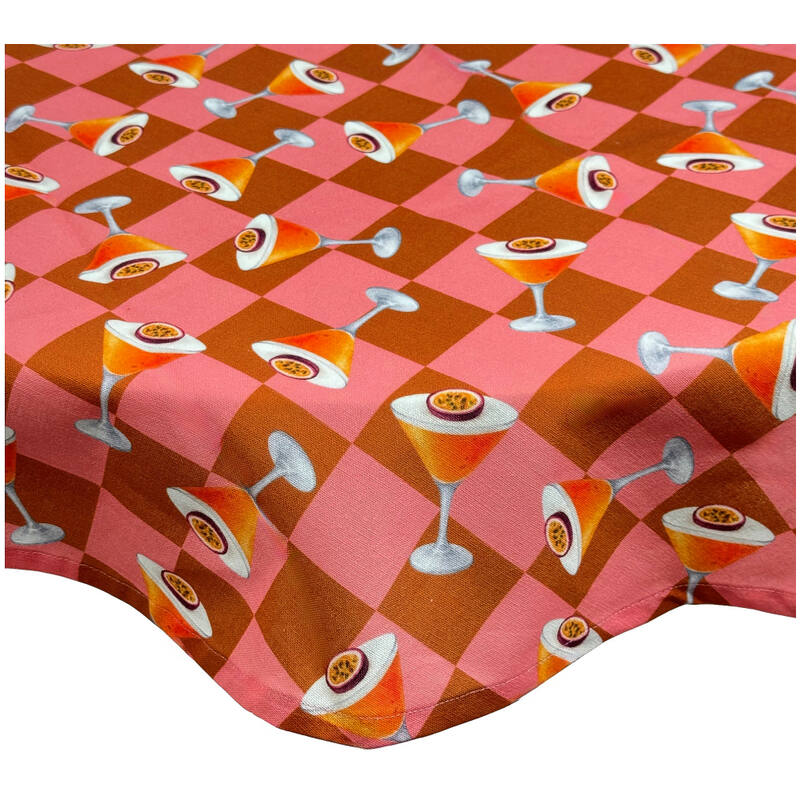 Tafelkleed Pornstar Martini Katoen Multi (90x90x0.5cm)  The Seafood Bar Collection - KERSTEN