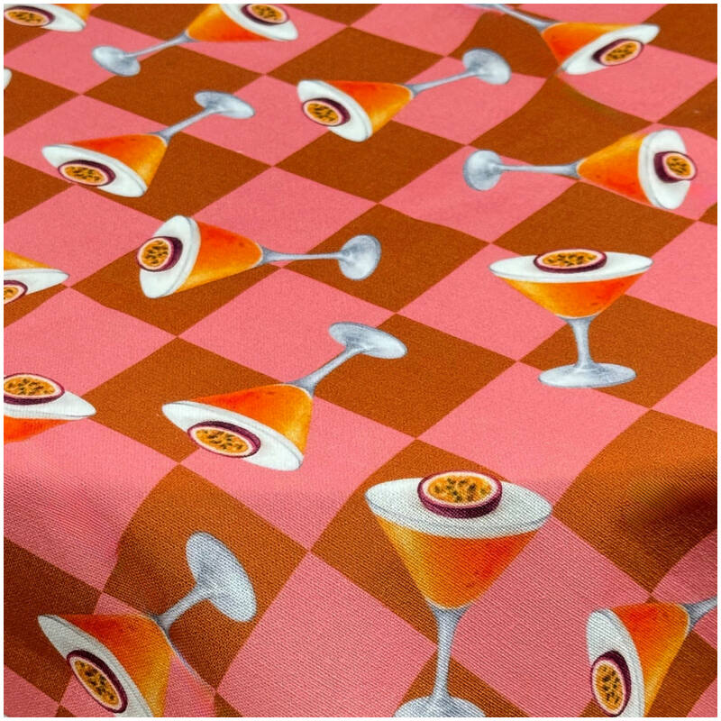 Tafelkleed Pornstar Martini Katoen Multi (90x90x0.5cm)  The Seafood Bar Collection - KERSTEN