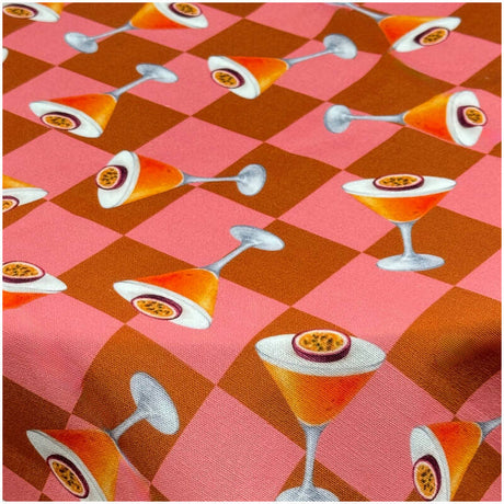 Tafelkleed Pornstar Martini Katoen Multi (90x90x0.5cm)  The Seafood Bar Collection - KERSTEN
