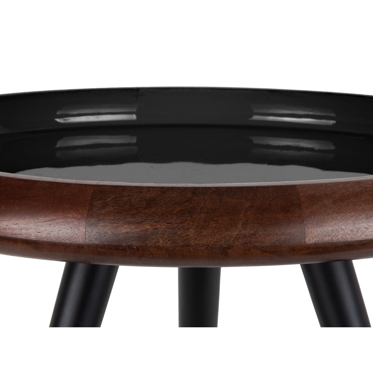 Bijzettafel Tripod Zwart (Set van 3) / Leitmotiv