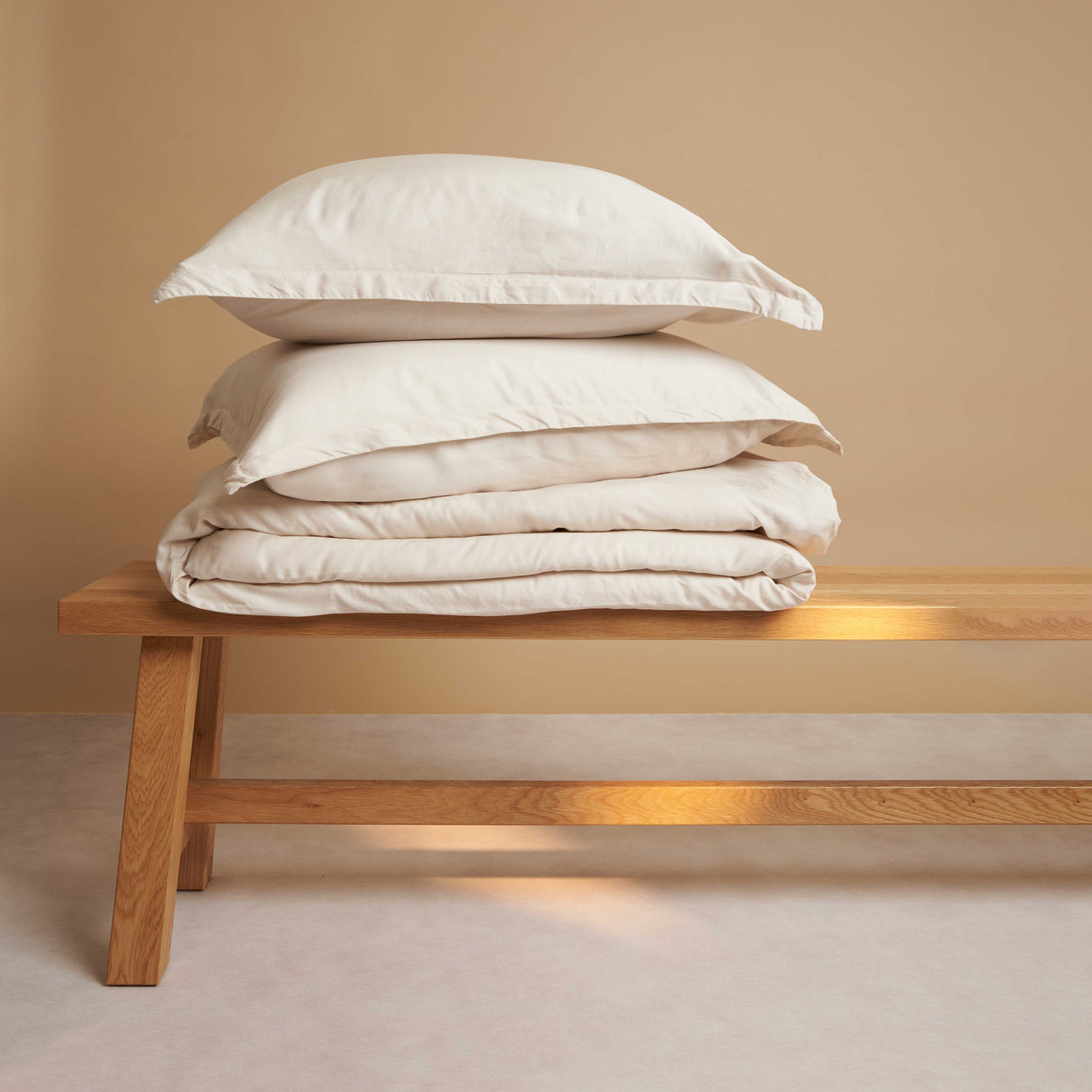 Dekbedovertrek Satijn Beige (140×200) / Coco & Cici