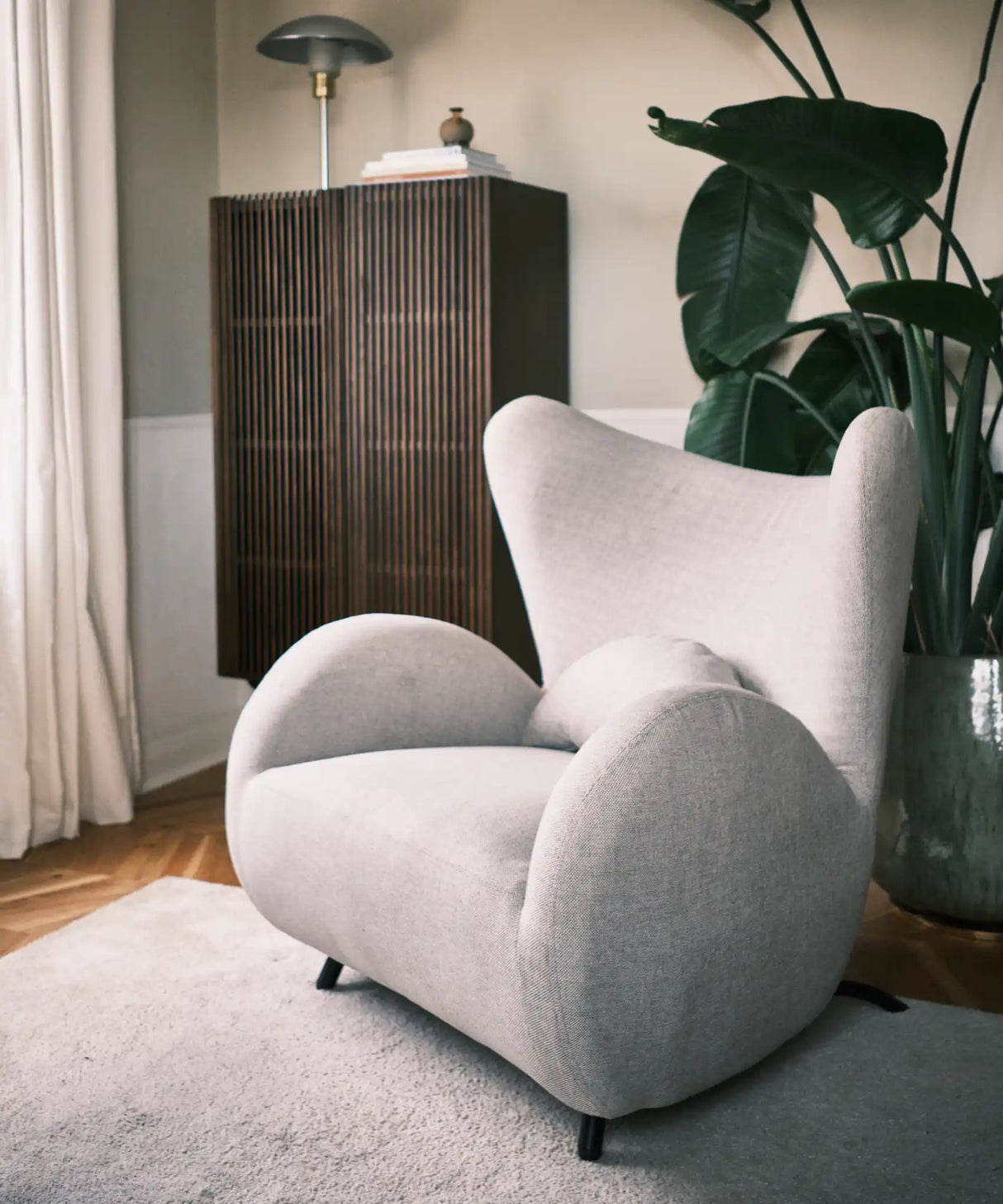 Grote Buffel Fauteuil Grijs / Njordec