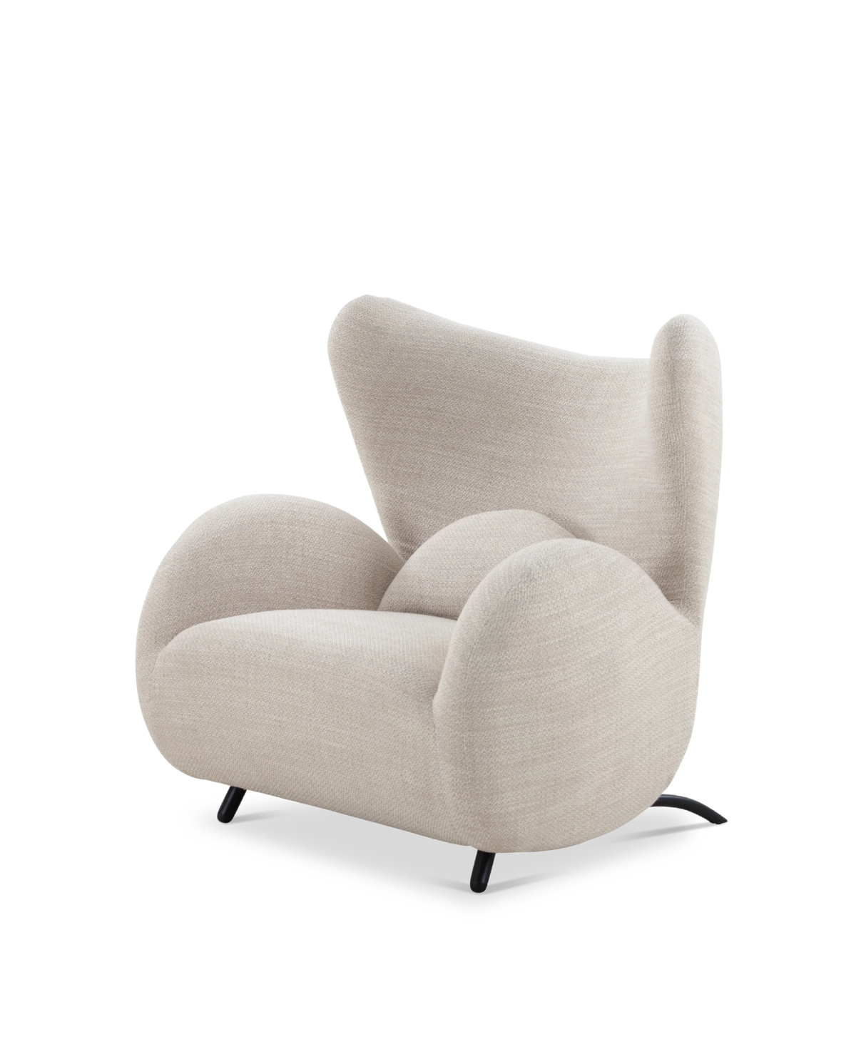 Grote Buffel Fauteuil Crème / Njordec