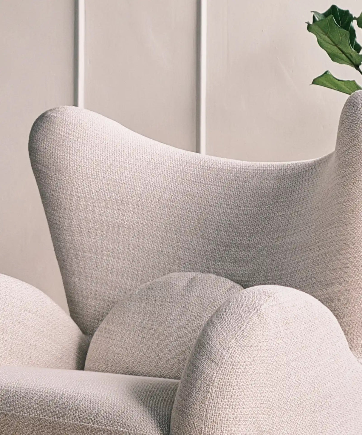 Grote Buffel Fauteuil Crème / Njordec