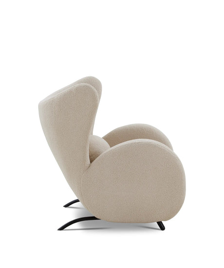 Grote Buffel Fauteuil Ivoor / Njordec