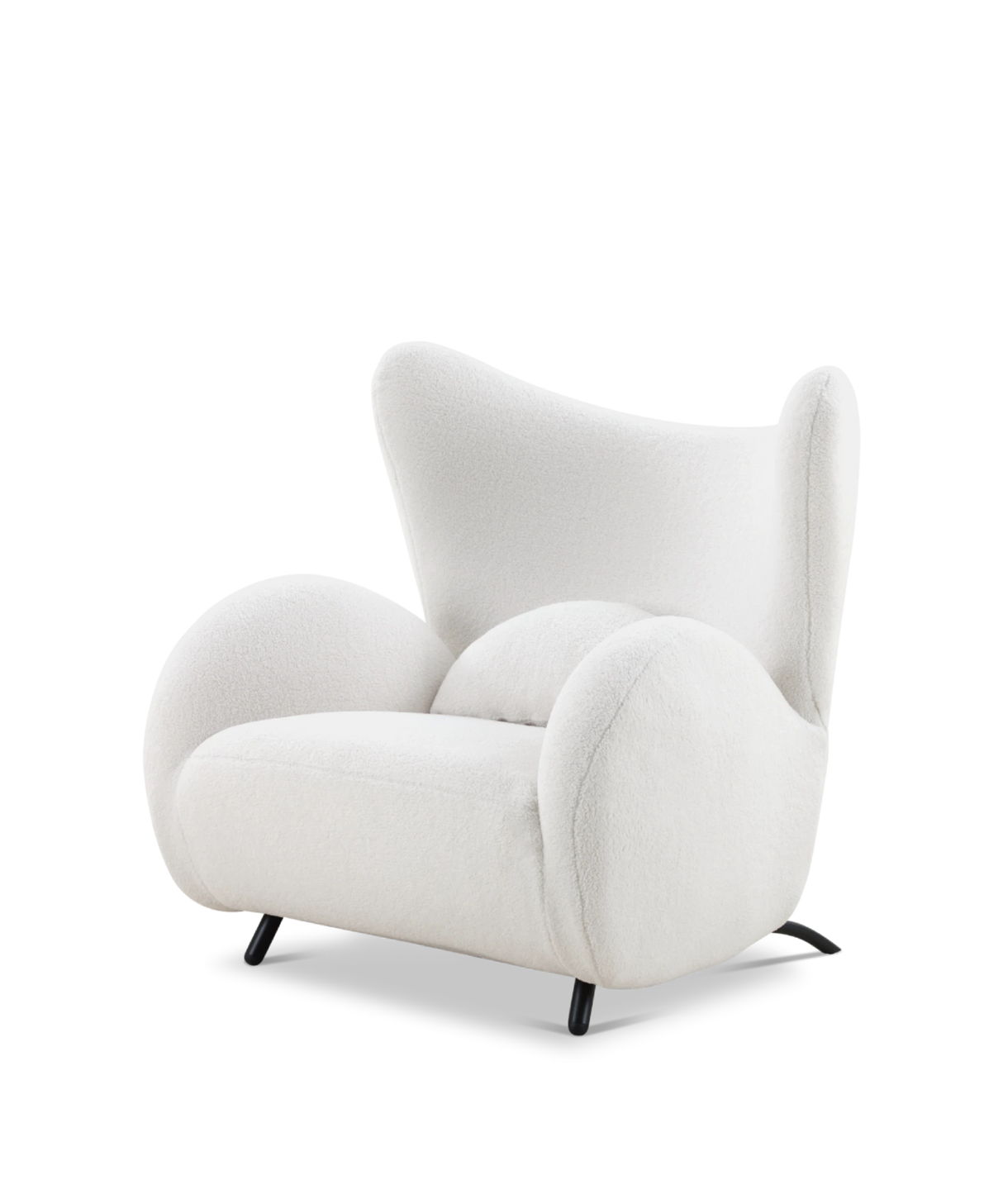 Grote Buffel Fauteuil Wit schaap / Njordec