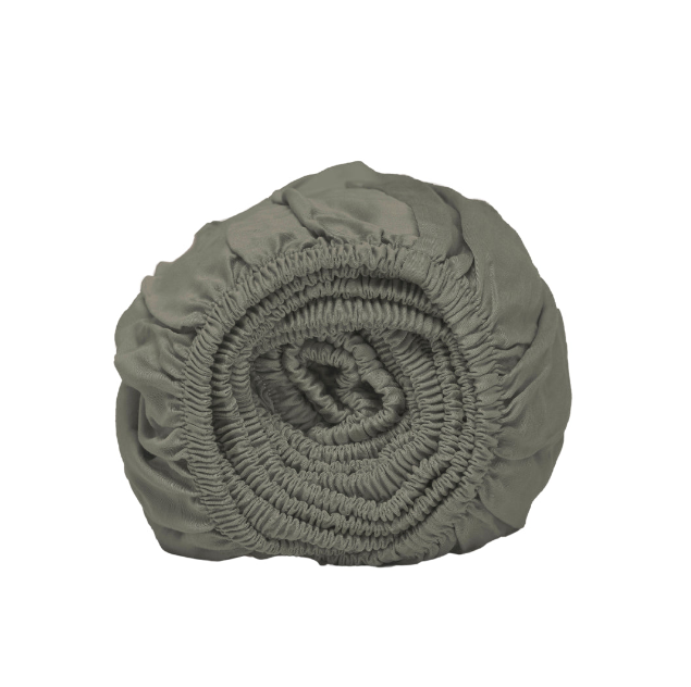 Hoeslaken Bamboe Olijfgroen (90×210×30) / Coco & Cici