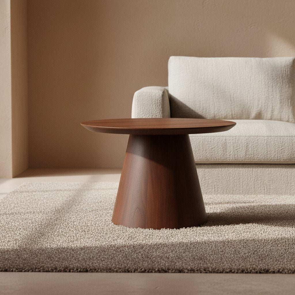 Bullnose Cone Bijzettafel - 50 cm / Raw Materials