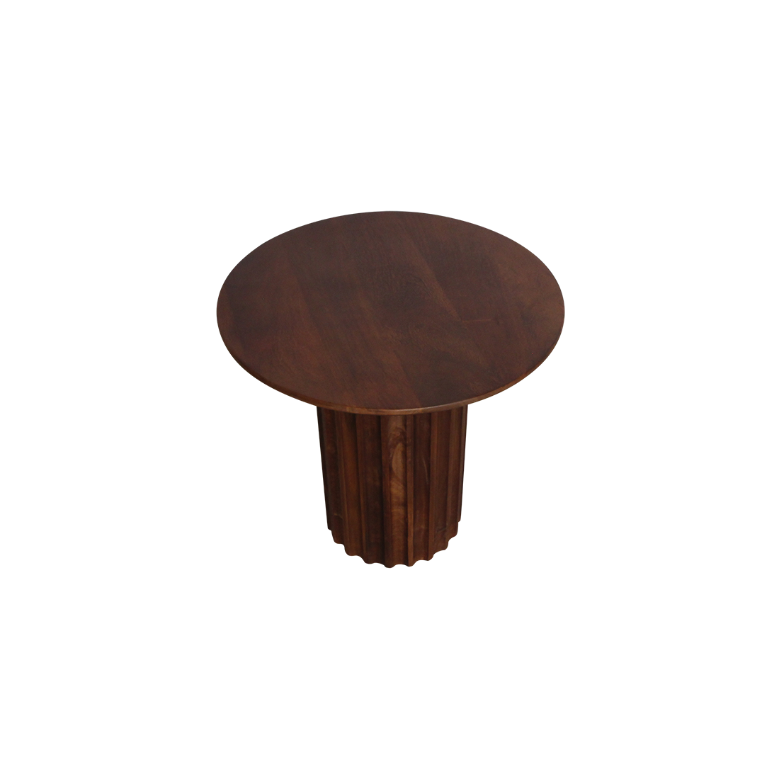 Bullnose Bijzettafel Bruin - 50 cm / Raw Materials