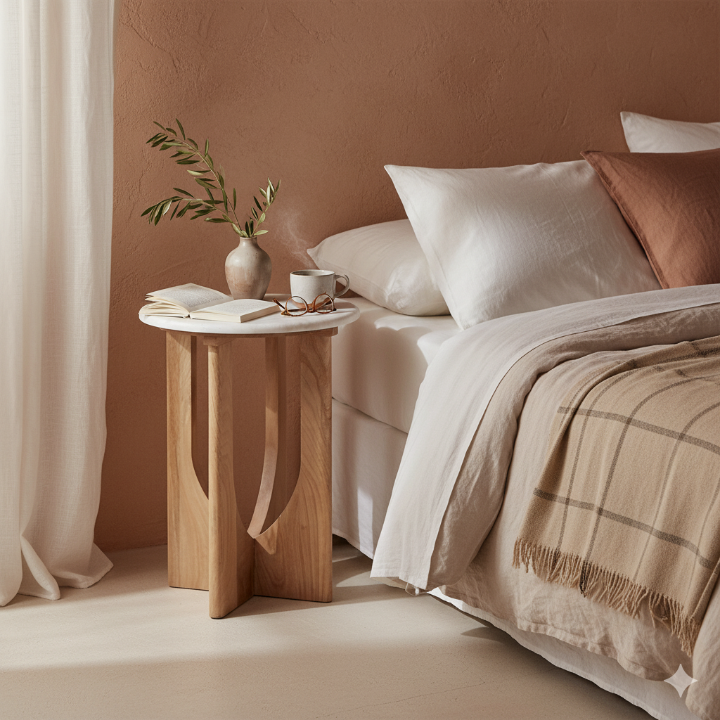 Bijzettafel Kuching Marmer Wit / Raw Materials