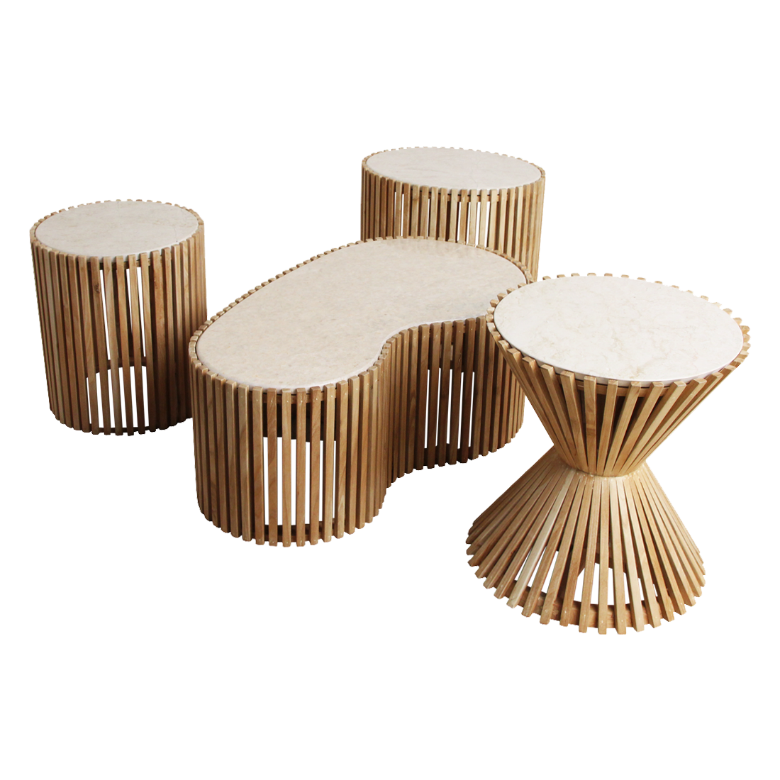 Infinity Bijzettafel Oval / Raw Materials