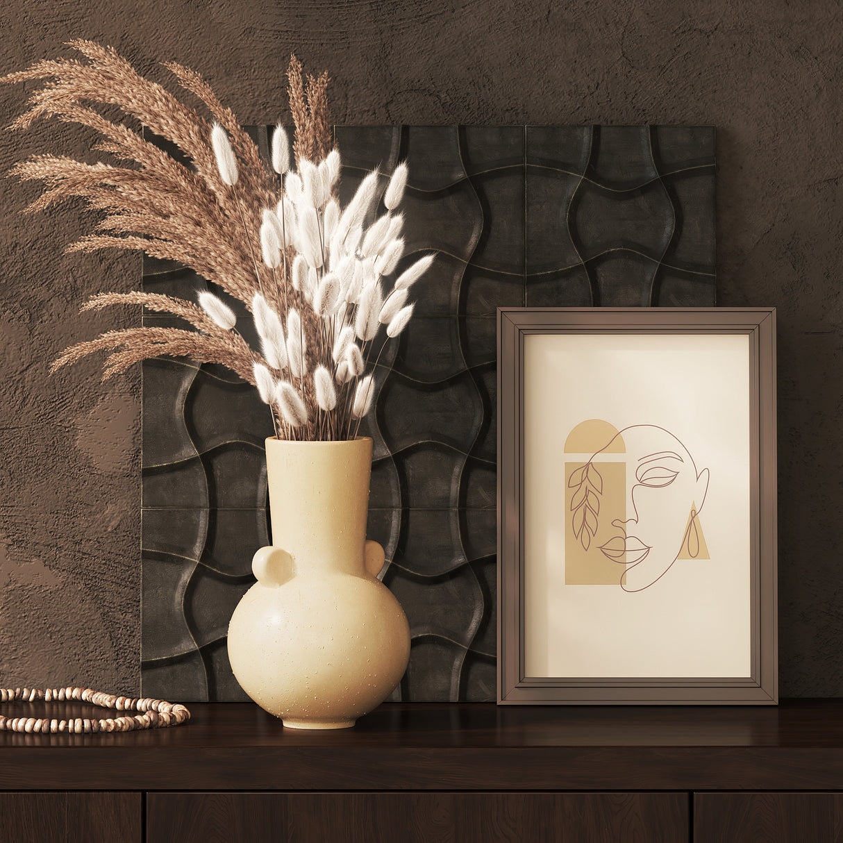 Terracotta Vaas – Japandi Decor / Mojo Boutique