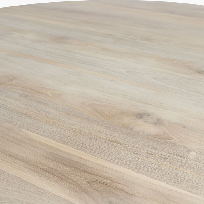 Eettafel Eiffel Teakhout Rond 140 cm / Raw Materials