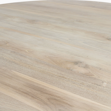 Eettafel Eiffel Teakhout Rond 120 cm / Raw Materials