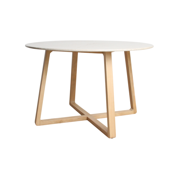 Eettafel Infinity Ronde Marmeren (Ø 120 cm) / Raw Materials