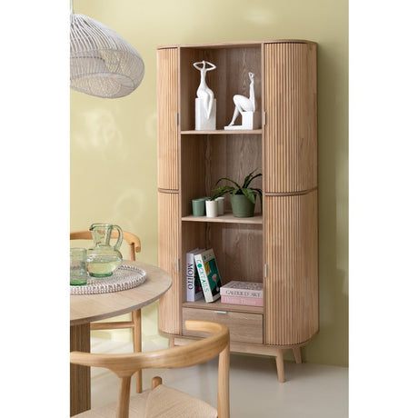 Kast Vakken Rond – Dennenhout Naturel / J-Line