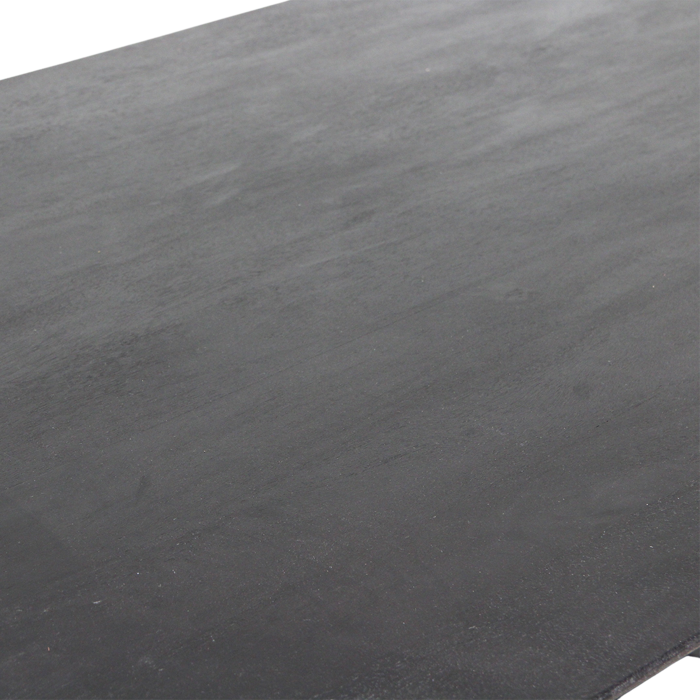 Eettafel Bullnose Mix Base Zwart 240 cm / Raw Materials