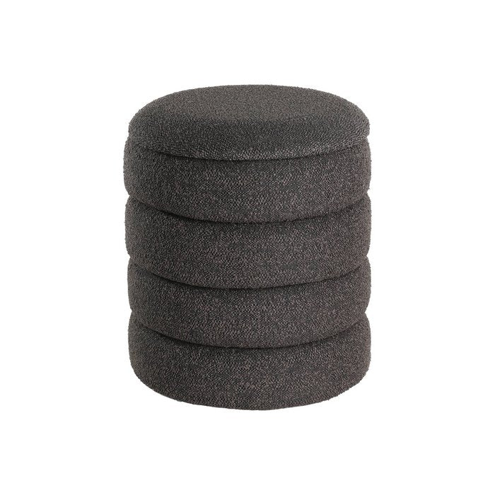 Ampahaka Poef Zwart (ø40cmxH44,5 cm) / EGLO Living