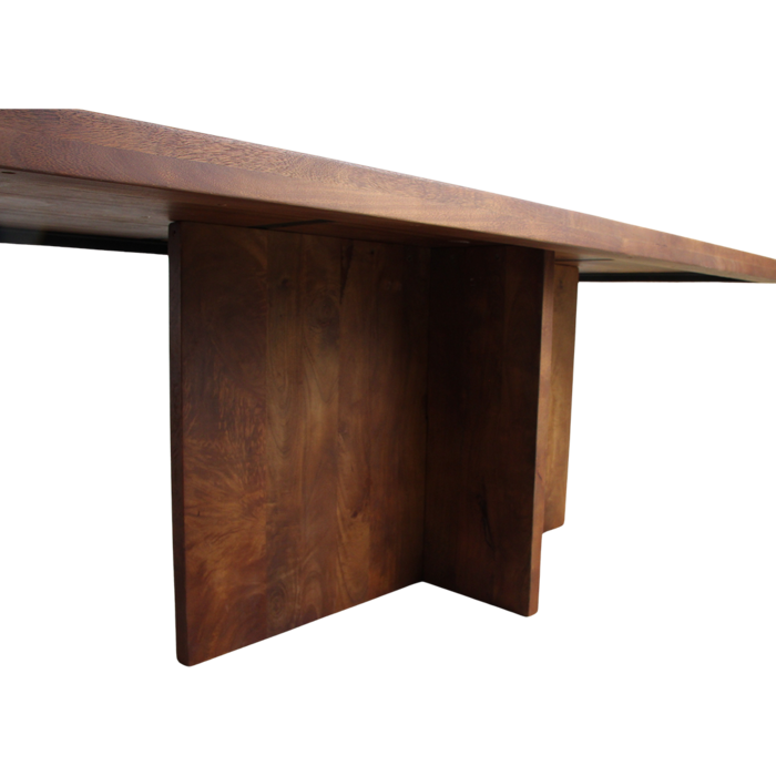 Eettafel Bullnose Greek Cross Mangohout 240 cm / Raw Materials