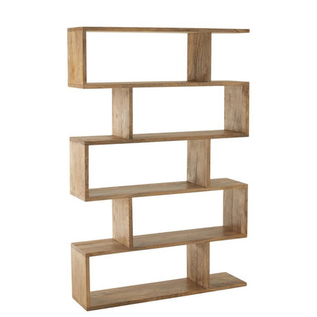 Boekenkast Verticaal Latten – Mango Hout Naturel / J-Line