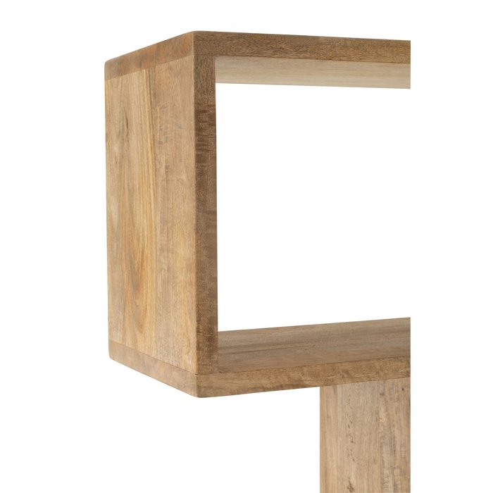 Boekenkast Verticaal Latten – Mango Hout Naturel / J-Line