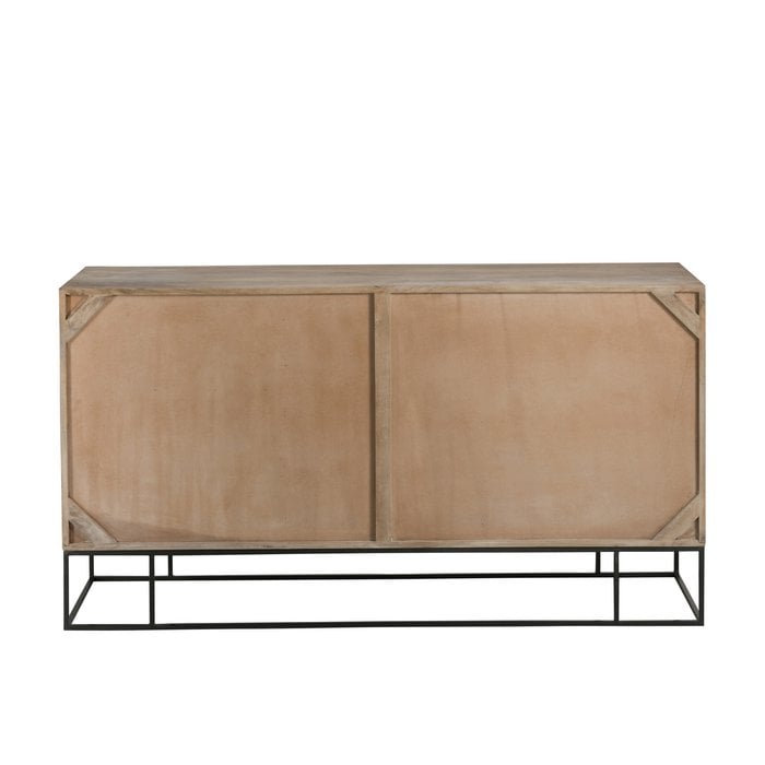 Kast Geweven Riet – 3 Schuifdeuren / J-Line