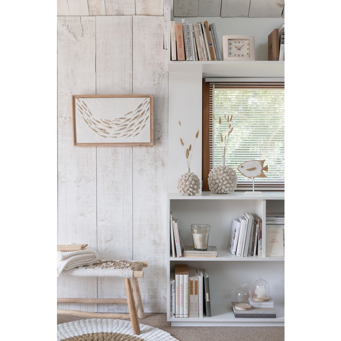 Bank Waverly Teak & Zeegras – Naturelwit / J-LINE