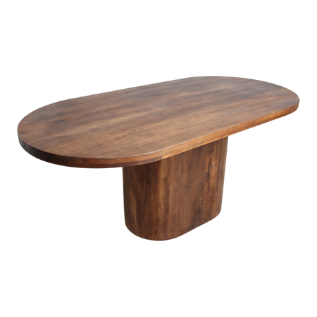 Eettafel Bullnose Oblong Mangohout Bruin 180 cm / Raw Materials