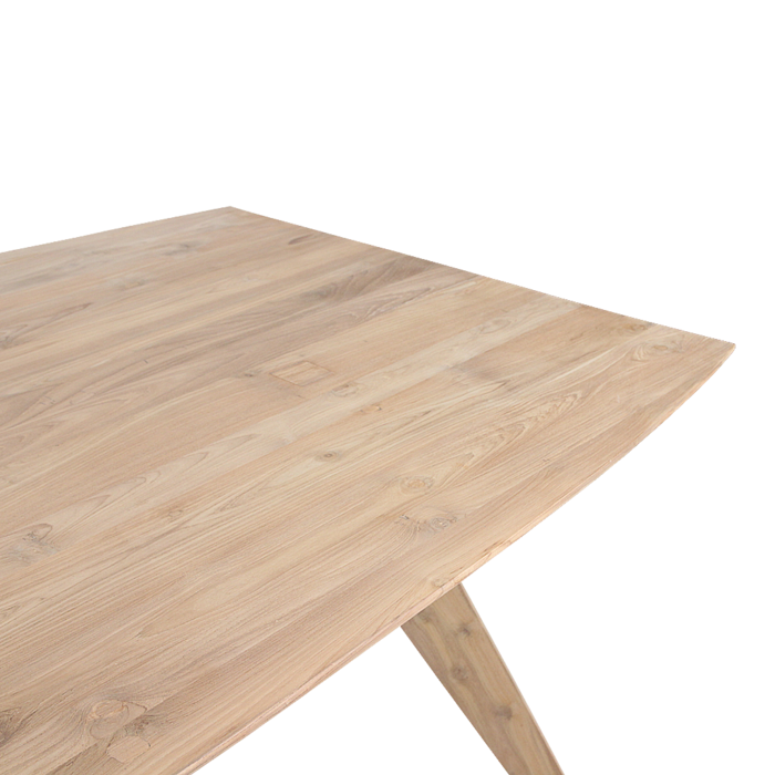 Eettafel Studio Teak Rechthoekig 240 cm / Raw Materials