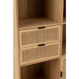 Kast Vakken – Naturel/Zwart MDF & Metaal / J-Line