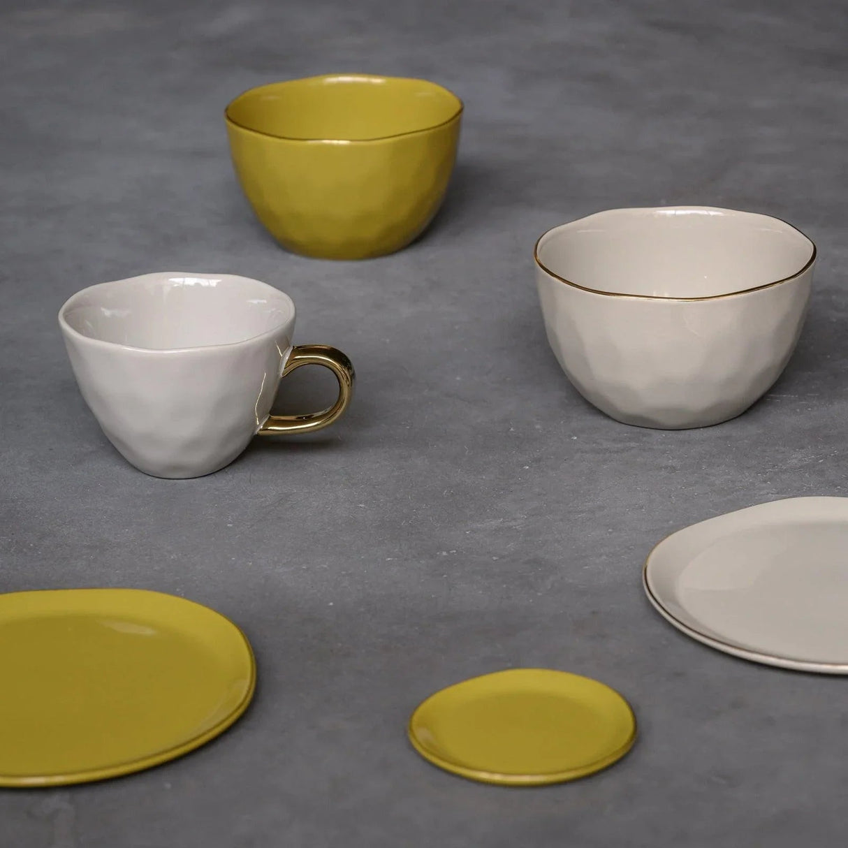 Good Morning Bord Ambergroen (set van 4) / Urban Nature Culture