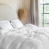 Dekbedovertrek Satijn - Wit (140×200 + 60×70) / Coco & Cici