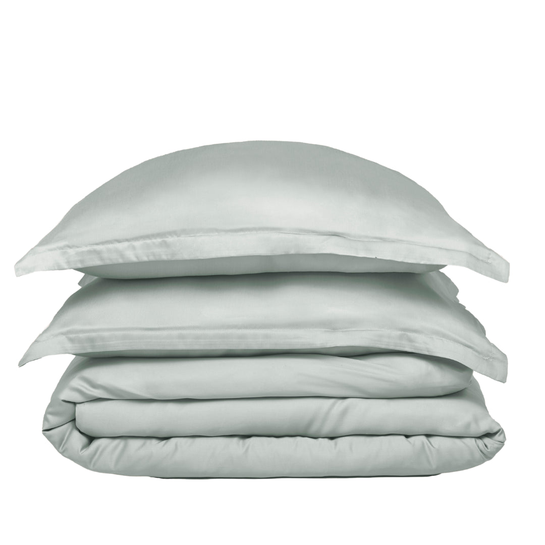 Dekbedovertrek Satijn Grijsgroen (240×220) / Coco & Cici