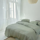 Dekbedovertrek Satijn Grijsgroen (240×220) / Coco & Cici