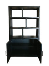 Jaxx Vakkenkast Zwart 120cm / Livingfurn