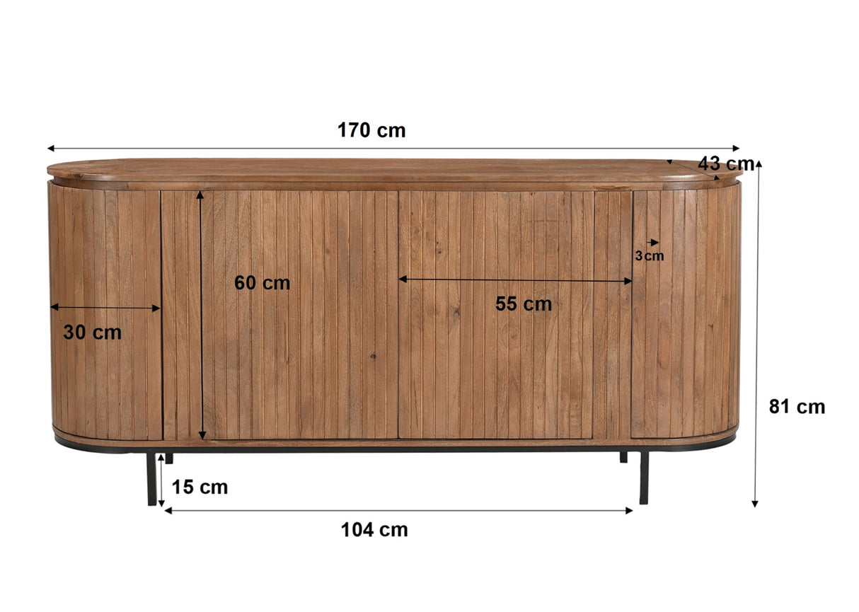Noor Dressoir - 170 cm / Livingfurn