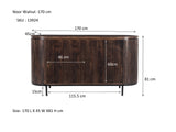 Noor Dressoir - Walnut 170 cm / Livingfurn