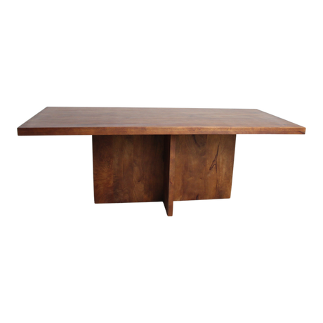 Eettafel Bullnose Greek Cross Mangohout 180 cm / Raw Materials