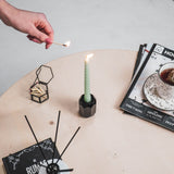 Gedraaide Kaarsen Groen (Set van 4) / Housevitamin