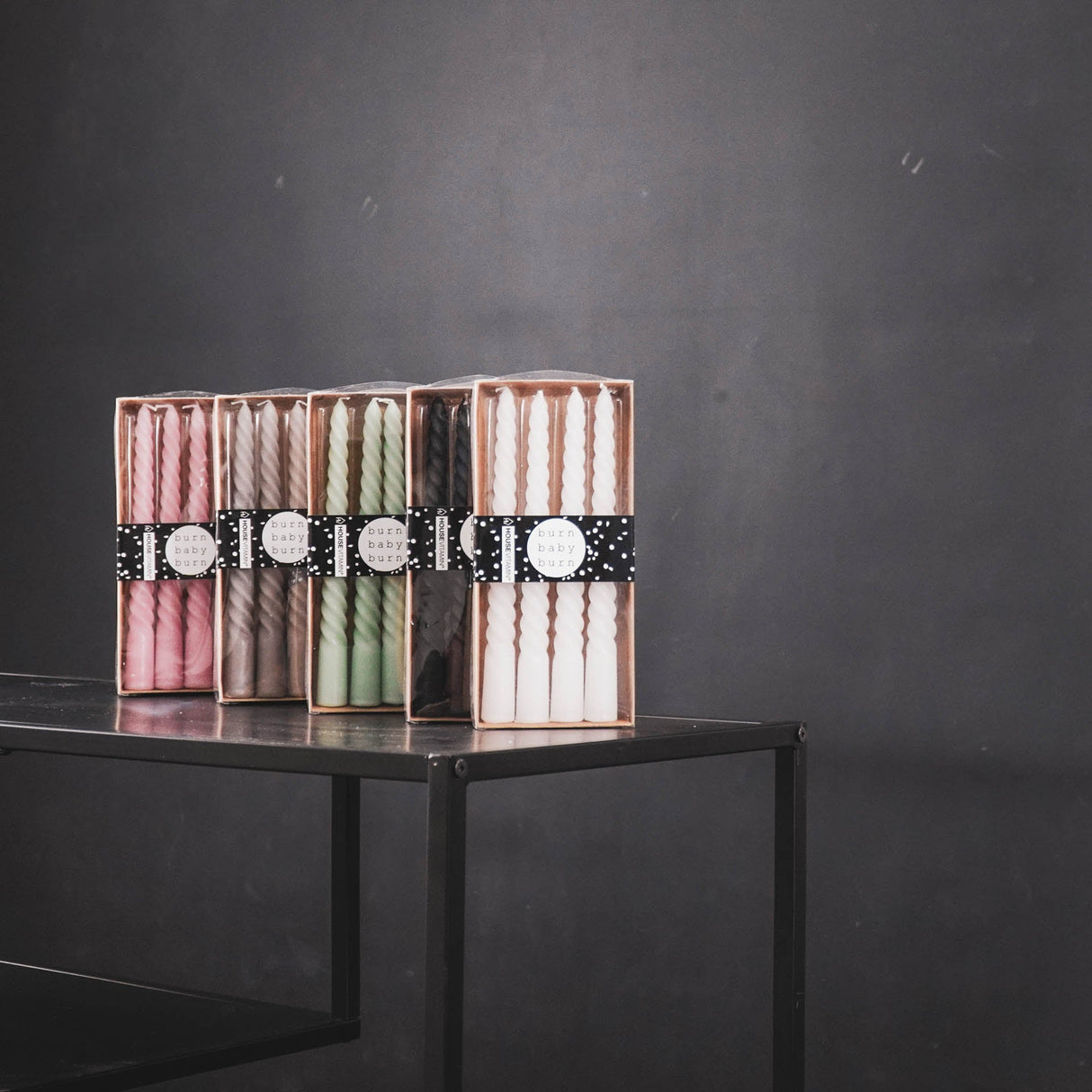 Gedraaide Kaarsen Wit (Set van 4) / Housevitamin