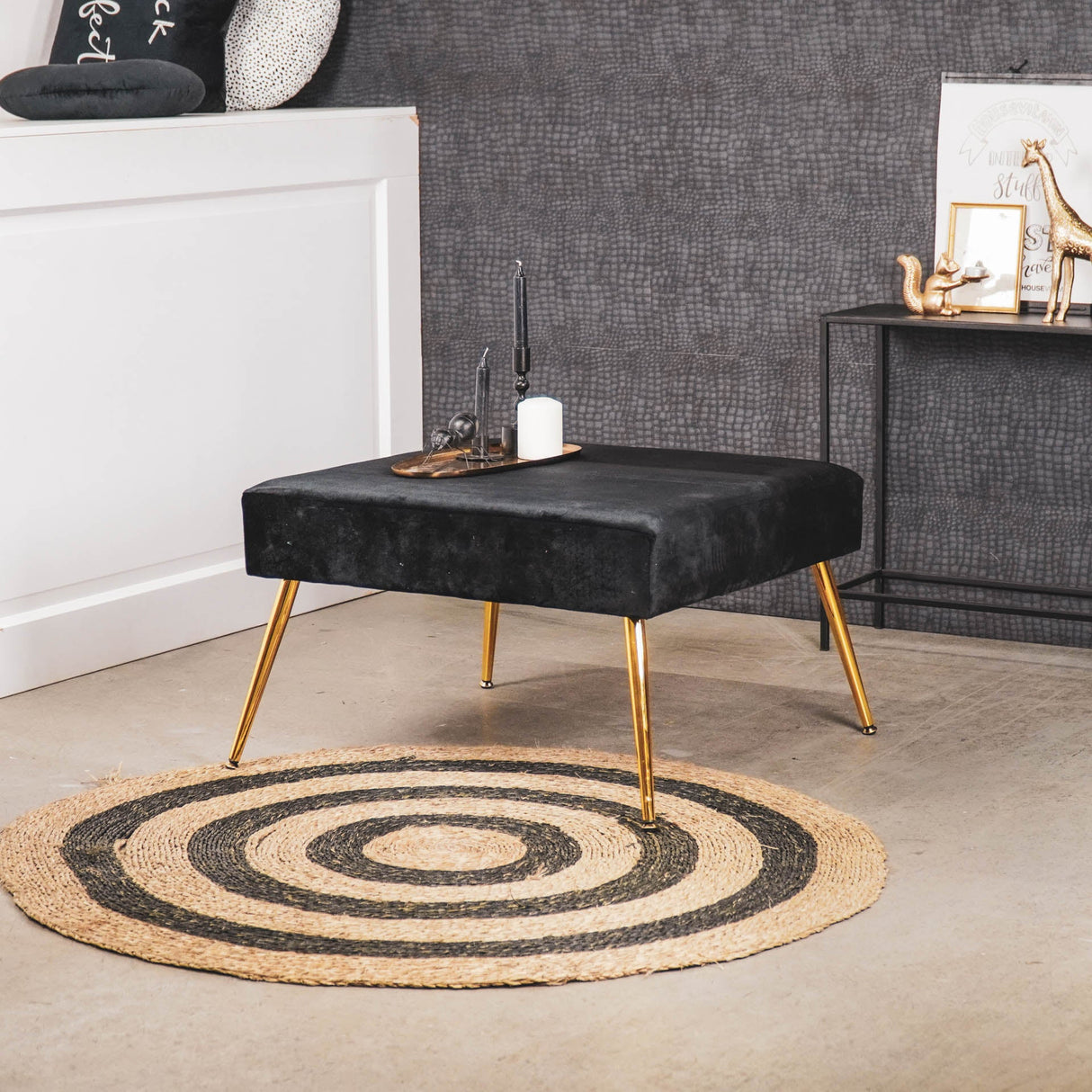 Hocker Poef (70×70×44 cm) / Housevitamin