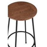 Barstoel Neo Naturel/Zwart (Set van 2) / J-LINE