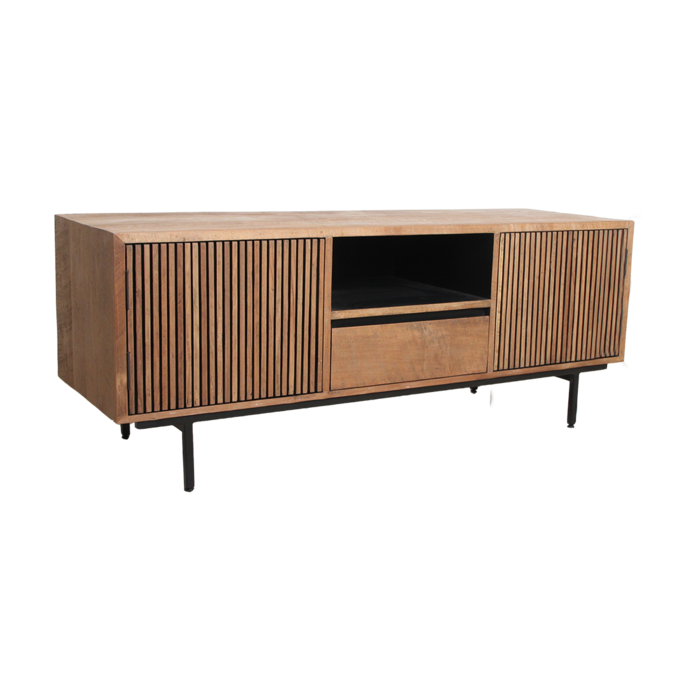 Rhythm TV-Meubel – Teakhout / Raw Materials
