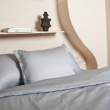 Kussensloop Satijn Grijs Blauw (60×70) / Coco & Cici