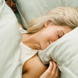 Kussensloop Satijn Grijsgroen (60×70) / Coco & Cici