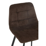 Barstoel Kent Donkerbruin (Set van 2) / J-LINE