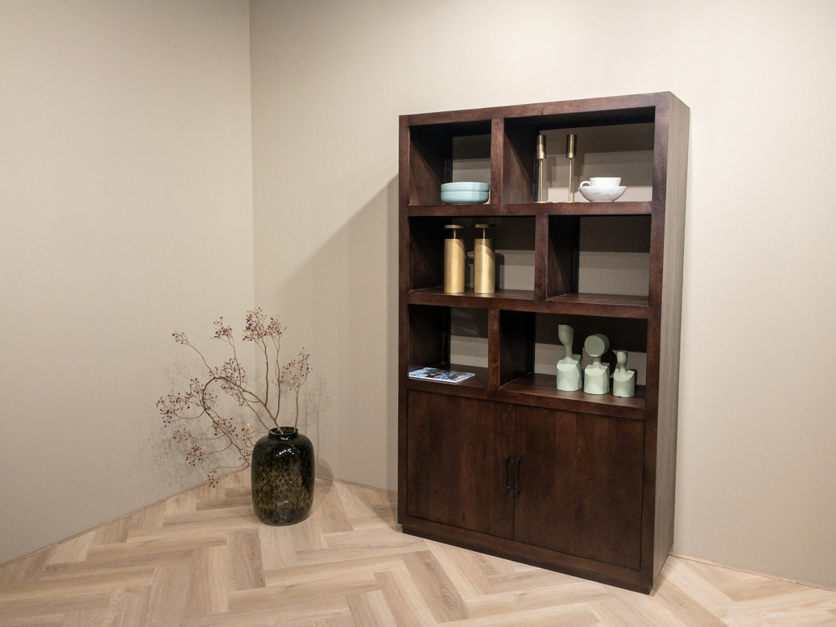 Jaxx Vakkenkast Bruin 120cm / Livingfurn