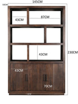 Jaxx Vakkenkast Bruin 145 cm / Livingfurn