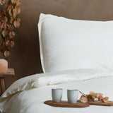 Hoeslaken Satijn Off White (140×200×30) / Coco & Cici