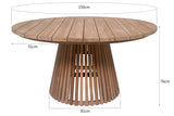 Cindo Buitentafel Teakhout (Ø150) / Livingfurn